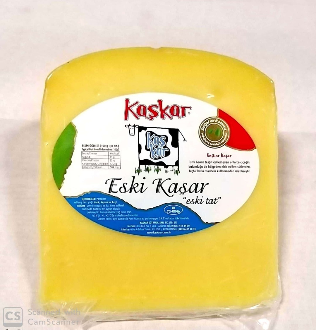 Kaşkar DİLİM ESKİ Kaşar (500g)